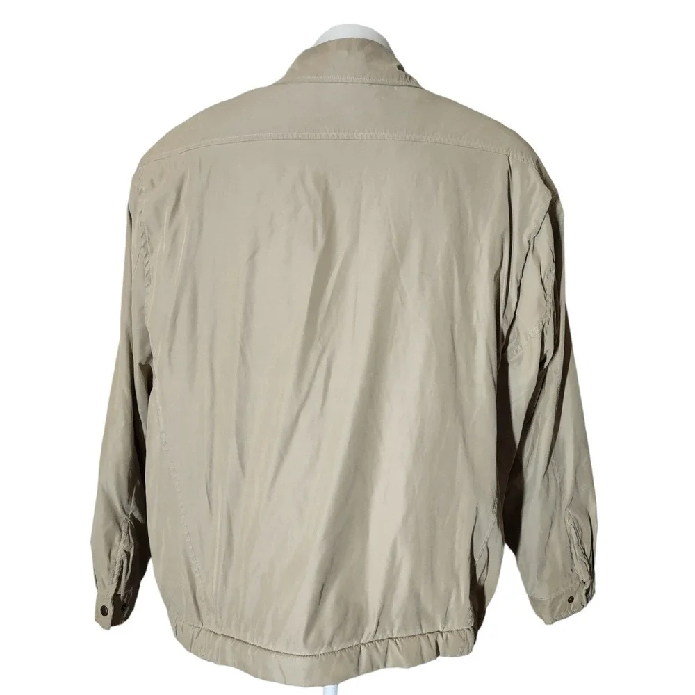 Croft & Barrow Jacket XXL Men Gorp Core Norm Core Tan Windbreaker Full Zip Beige